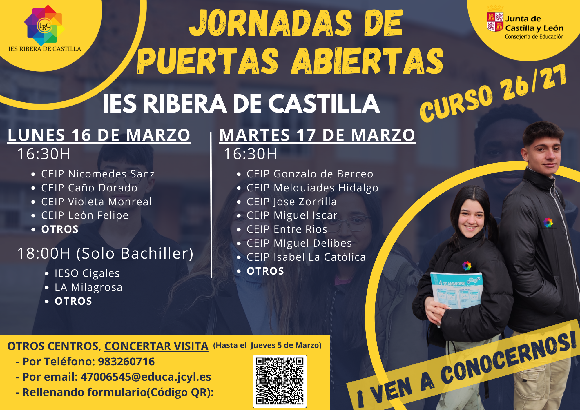 CARTEL PUERTAS ABIERTAS ESO-BACH 2026 CARTEL PUERTAS ABIERTAS ESO-BACH 2026