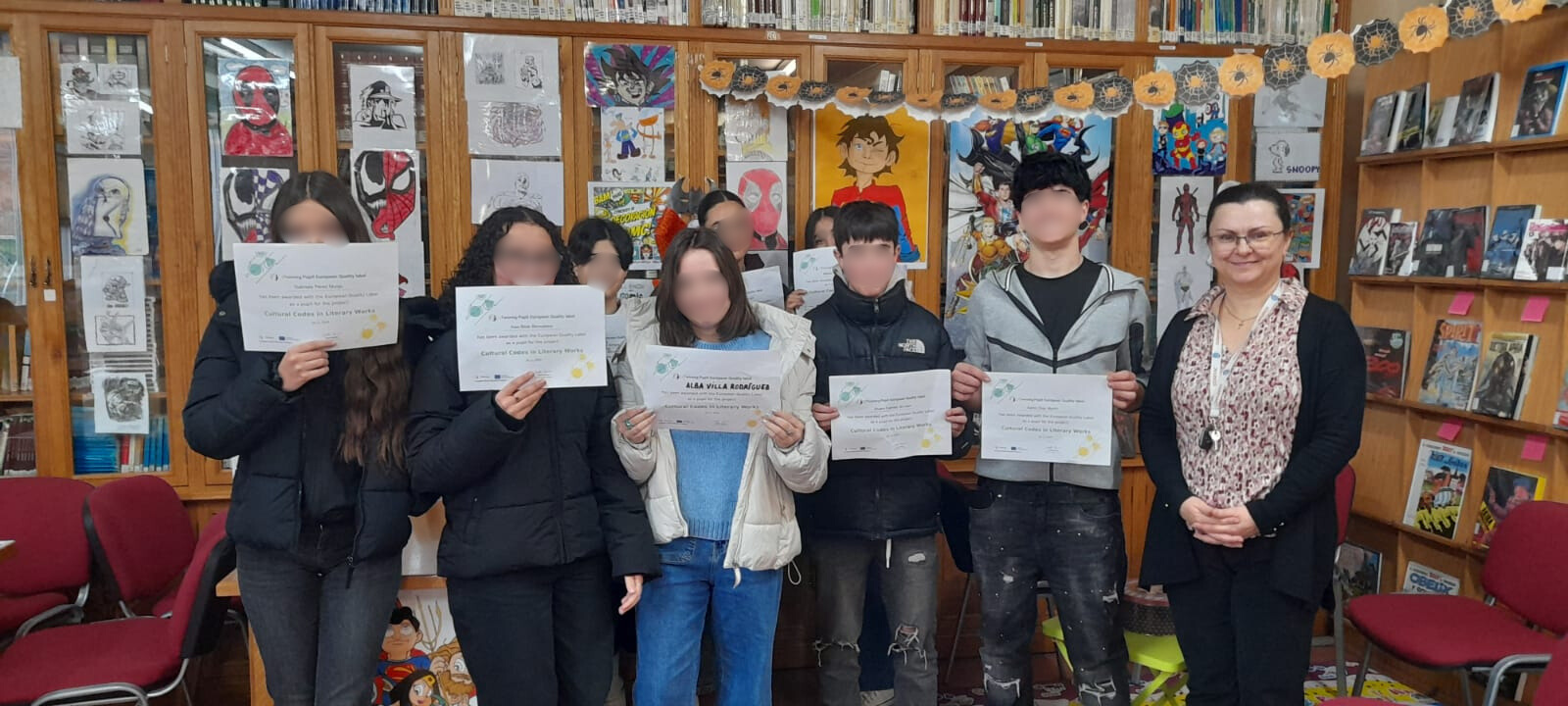 Foto Alina y alumnos